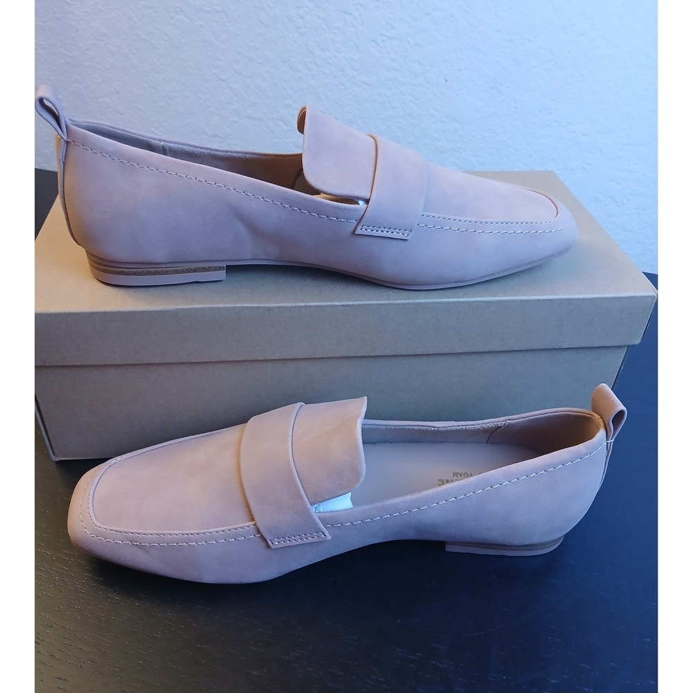 Cushionaire Womens Memory Foam Square Toe Penny Loafers Blush Mauve 8.5M